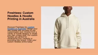 Freshtees Custom Hoodies & Hoodie Printing in Australia