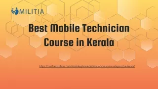 Best Mobile Technician Course in Kerala