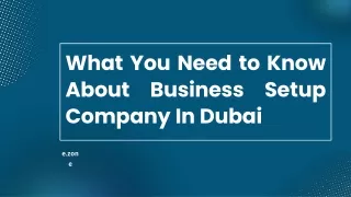 What You Need to Know About Business Setup Company In Dubai