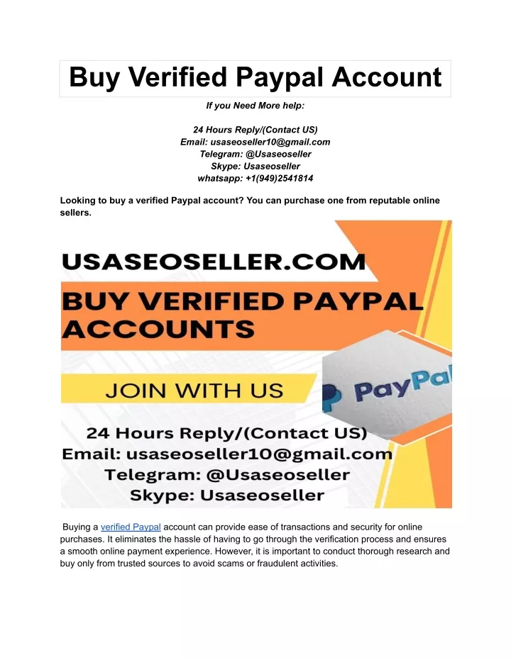 buy verified paypal account