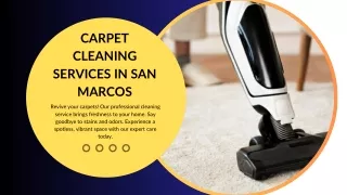Find Out The Top-Rated For Carpet Cleaning Services in San Marcos