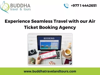 Experience Seamless Travel with our Air Ticket Booking Agency