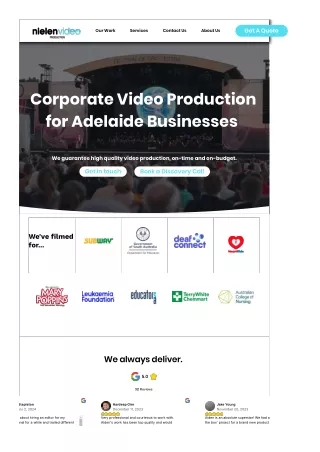 Corporate Videographer Adelaide