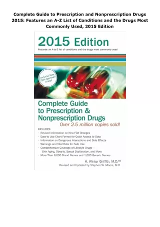 Download⚡️PDF❤️ Complete Guide to Prescription and Nonprescription Drugs 2015: Features an A-Z List of Conditions a