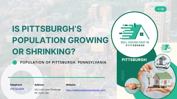 is pittsburgh s population growing or shrinking