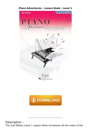 Piano-Adventures--Lesson-Book--Level-1