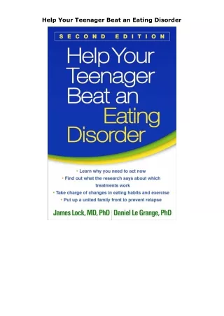 download⚡️[EBOOK]❤️ Help Your Teenager Beat an Eating Disorder