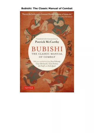 [DOWNLOAD]⚡️PDF✔️ Bubishi: The Classic Manual of Combat