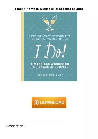 [PDF]❤️DOWNLOAD⚡️ I Do!: A Marriage Workbook for Engaged Couples