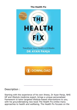 download⚡️[EBOOK]❤️ The Health Fix