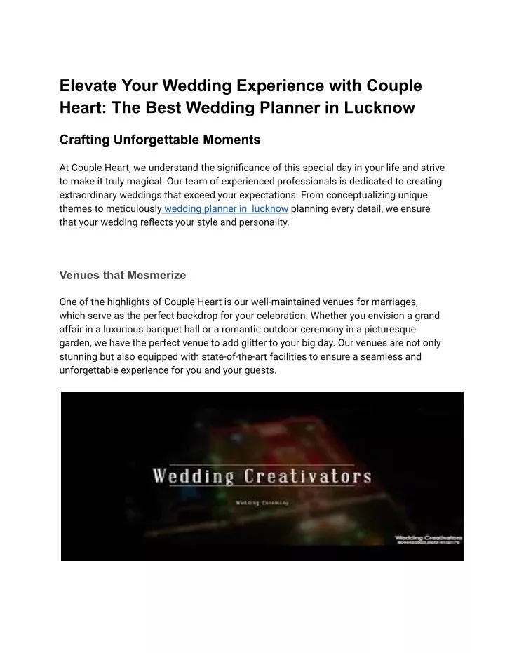 elevate your wedding experience with couple heart