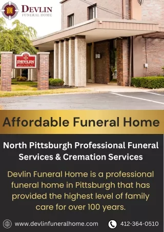 Affordable Funeral and Cremation Service in Pittsburgh - Devlin Funeral Home