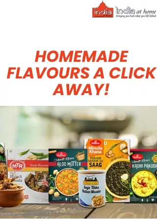 Homemade Flavours A Click Away!