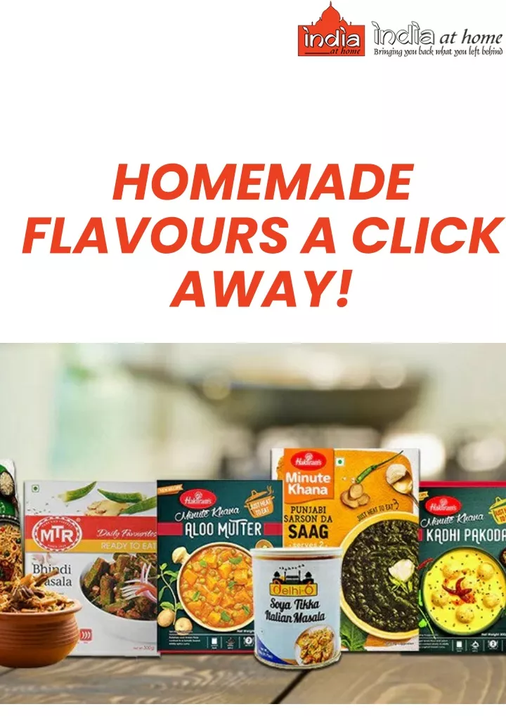 homemade flavours a click away