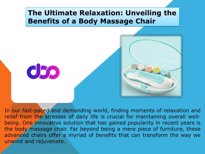 the ultimate relaxation unveiling the benefits