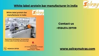 White label protein bar manufacturer in india ppt