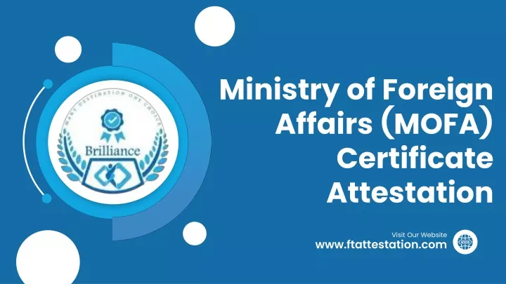 ministry of foreign affairs mofa certificate