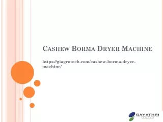 Automatic Cashew Borma Dryer Machine, Cashew Nut Drying System