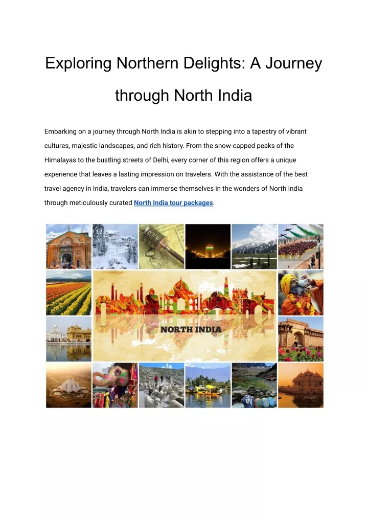 exploring northern delights a journey