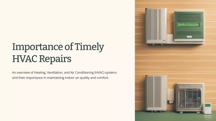 importance of timely hvac repairs