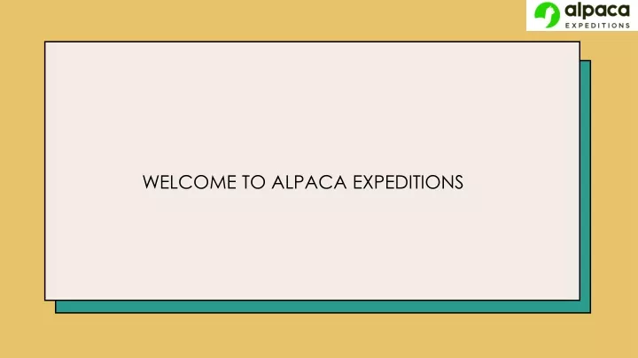 welcome to alpaca expeditions