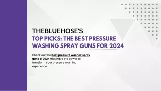 TheBlueHose's Top Picks The Best Pressure Washing Spray Guns for 2024