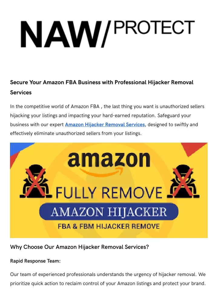 secure your amazon fba business with professional