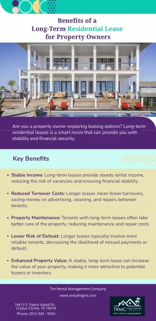 Benefits of a Long-Term Residential Lease for Property Owners