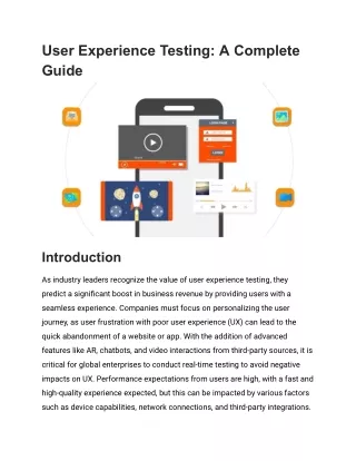 user experience testing a complete guide