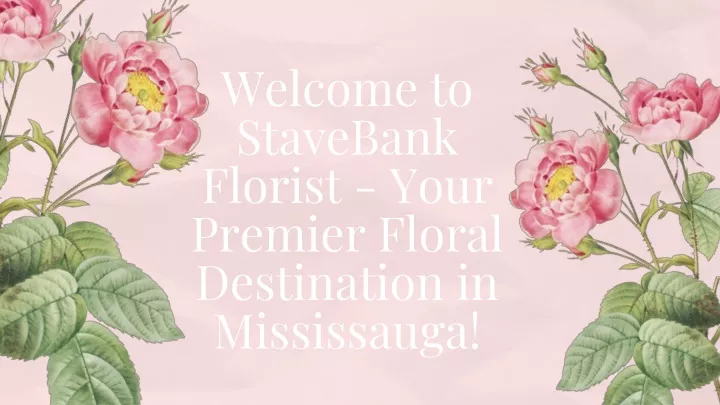 welcome to stavebank florist your premier floral