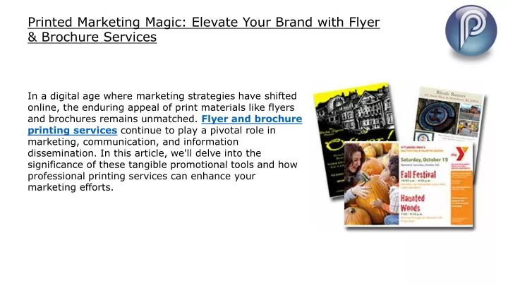 printed marketing magic elevate your brand with
