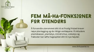 fem m ha funksjoner for utend rs