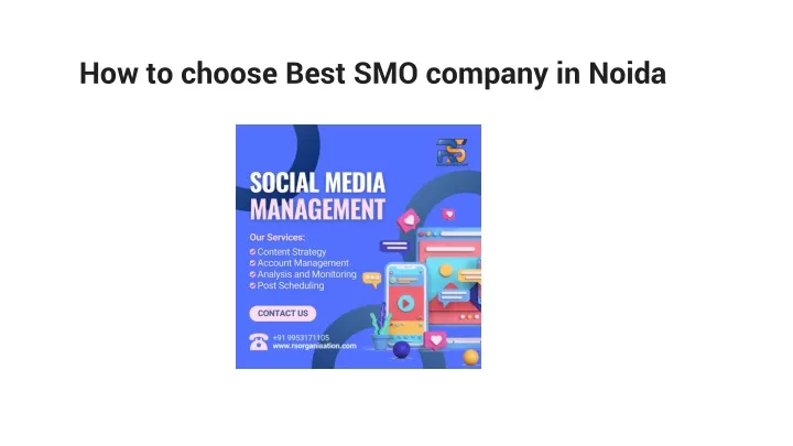 how to choose best smo company in noida