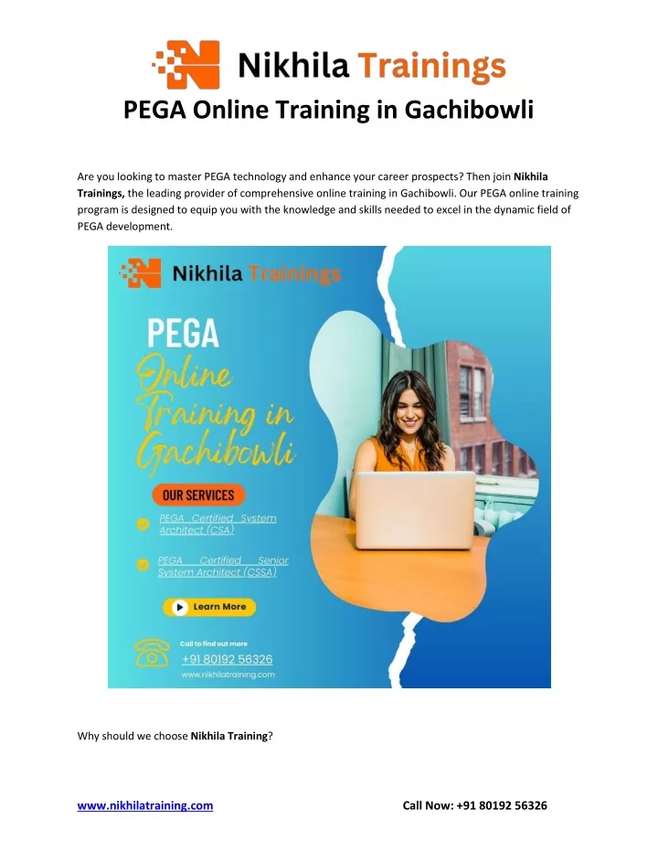 pega online training in gachibowli