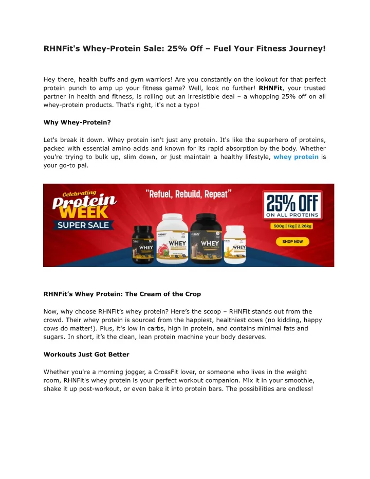 rhnfit s whey protein sale 25 off fuel your