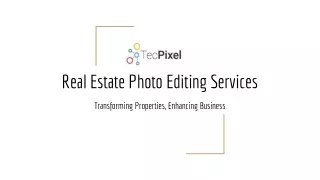 Real Estate Photo Editing Services