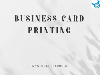 High-Quality Business Card Printing Services in Brisbane