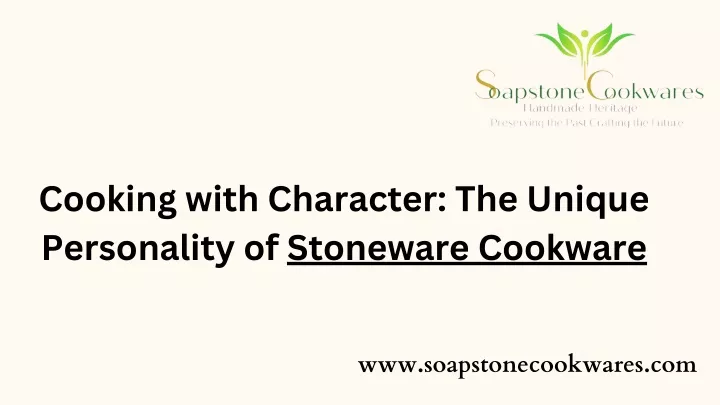 cooking with character the unique personality