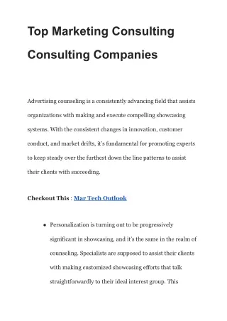Top Marketing Consulting Consulting Companies (1)