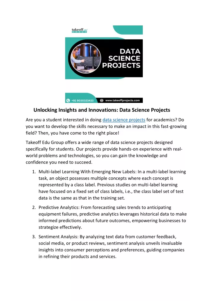 unlocking insights and innovations data science