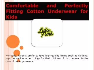 Kids cotton underwear