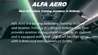 Elevate your career with Alfa Aero