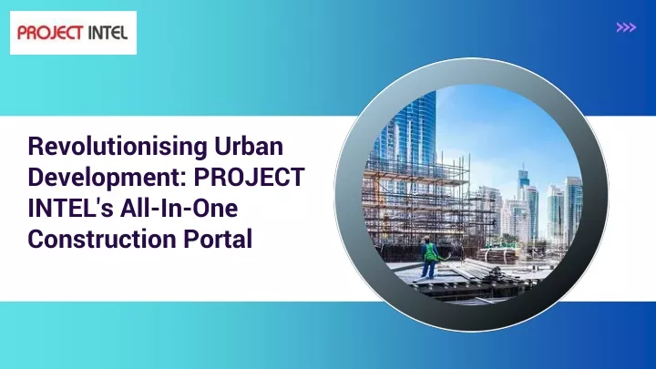 revolutionising urban development project intel