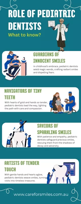 Role of Pediatric Dentists: What to know