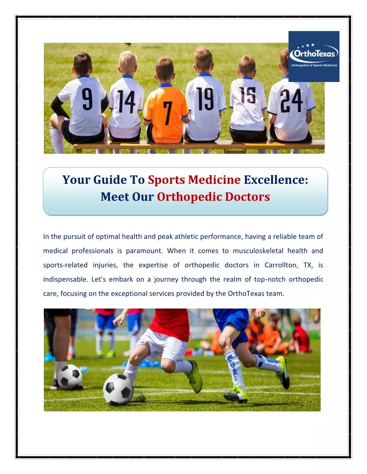your guide to sports medicine excellence meet