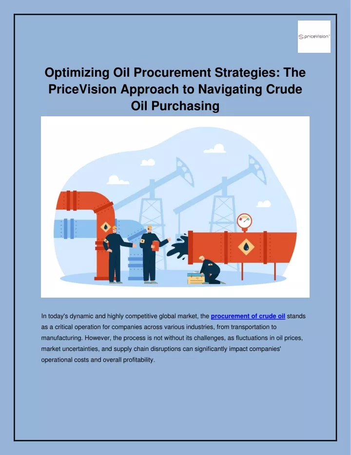 optimizing oil procurement strategies
