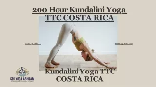 200 Hour Kundalini Yoga TTC in COSTA RICA | Sri Yoga Ashram