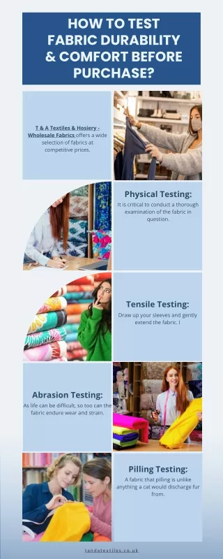 how to test fabric durability comfort before