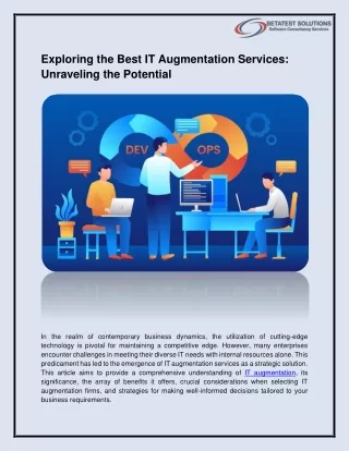 exploring the best it augmentation services