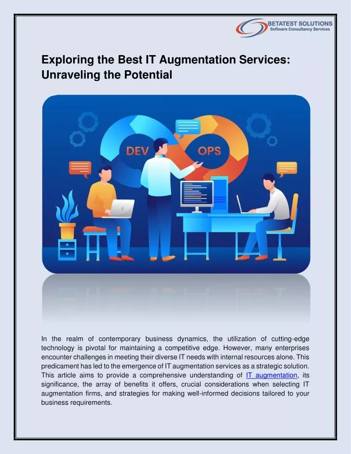 exploring the best it augmentation services